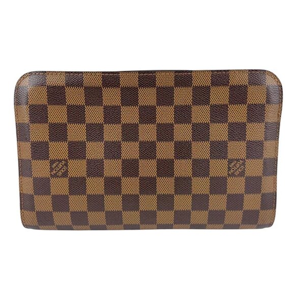 Auth LOUIS VUITTON Damier Ebene Saint Louis Clutch Bag Brown N51993 - z3432 - Picture 3 of 13